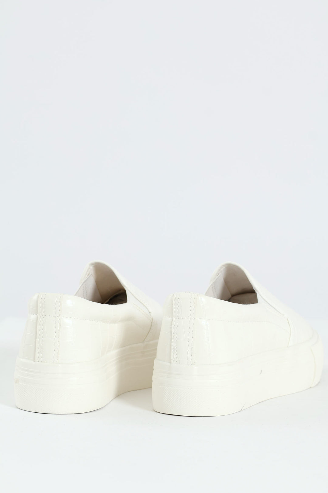 Platform Slip On Street Sneaker - White