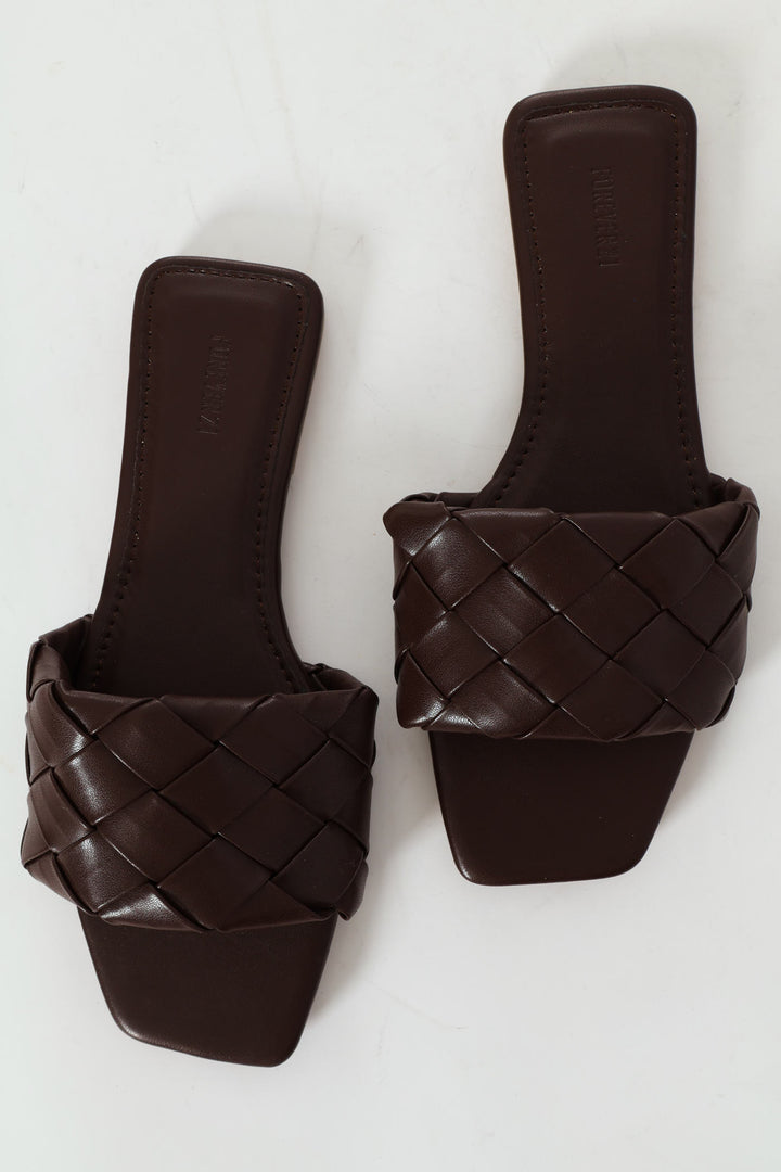 Slide Sandal - Dark Brown