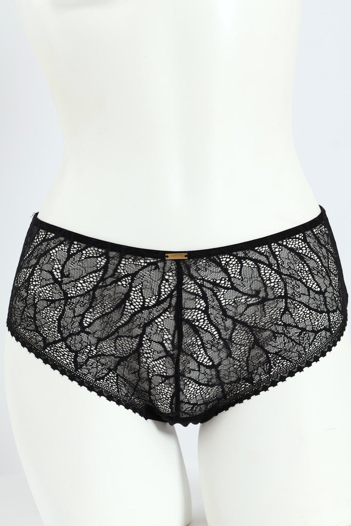 2 Pack Lace Boyleg Panties - Rose/Black