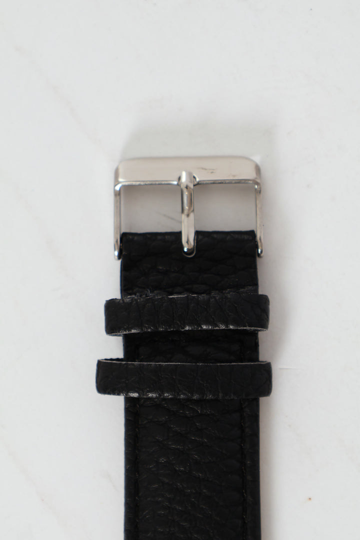 PU Grain Analogue Watch - Black