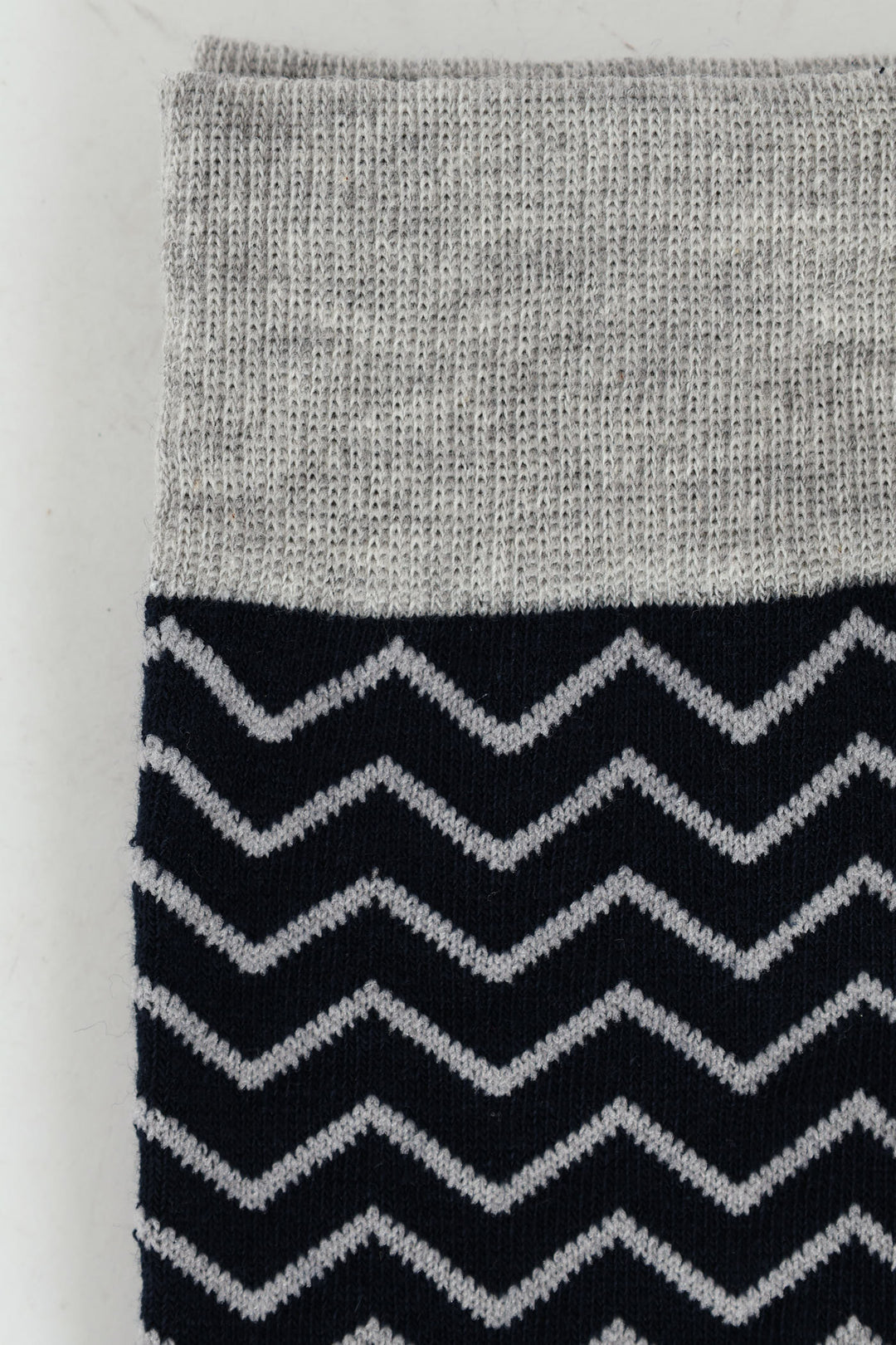 Stripe Single Socks - Navy/Grey