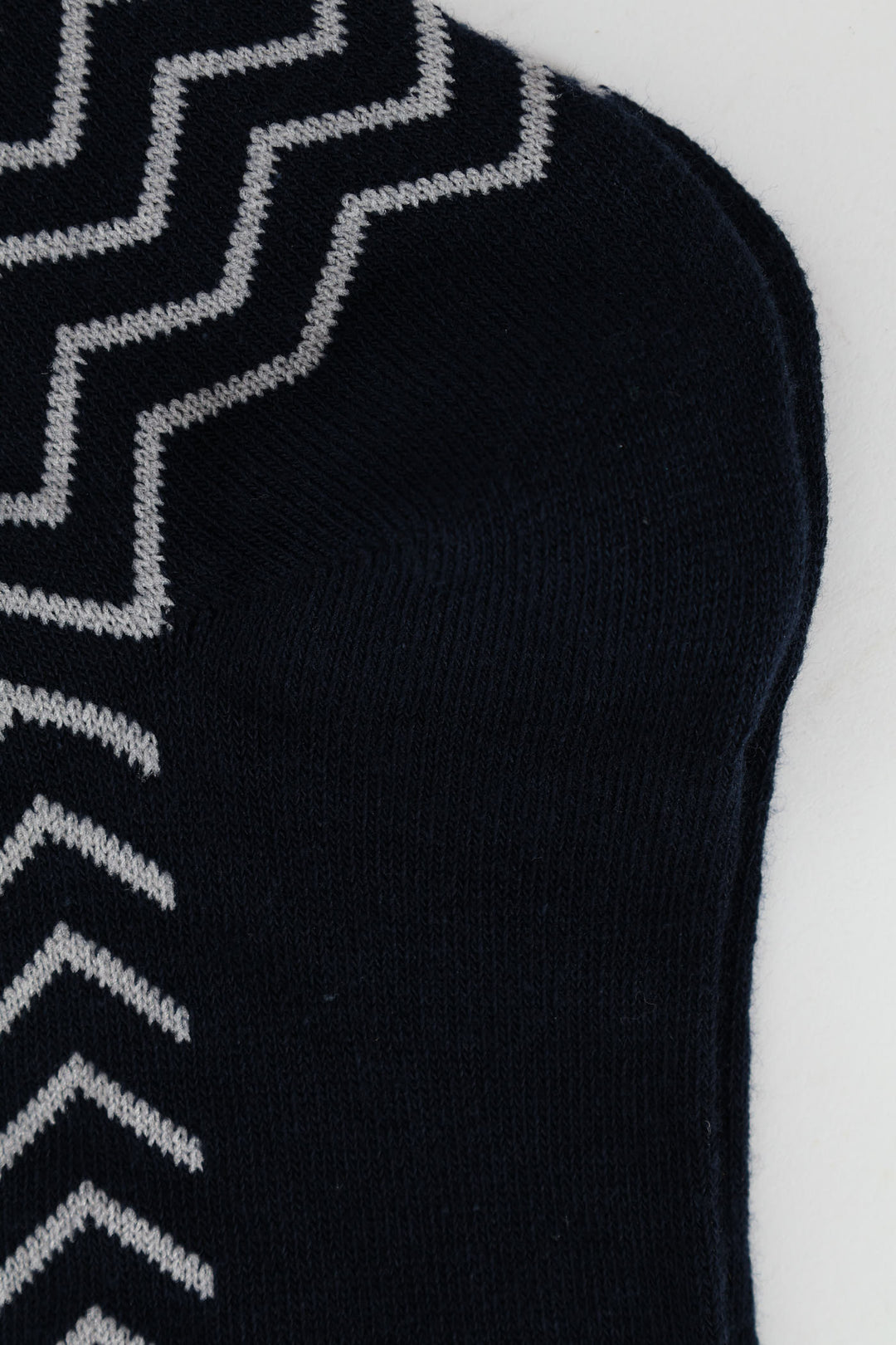 Stripe Single Socks - Navy/Grey