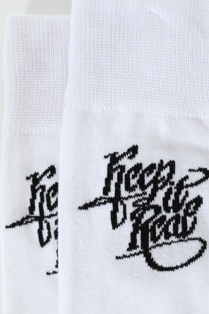 Keep It Real Happy Socks - Black/White