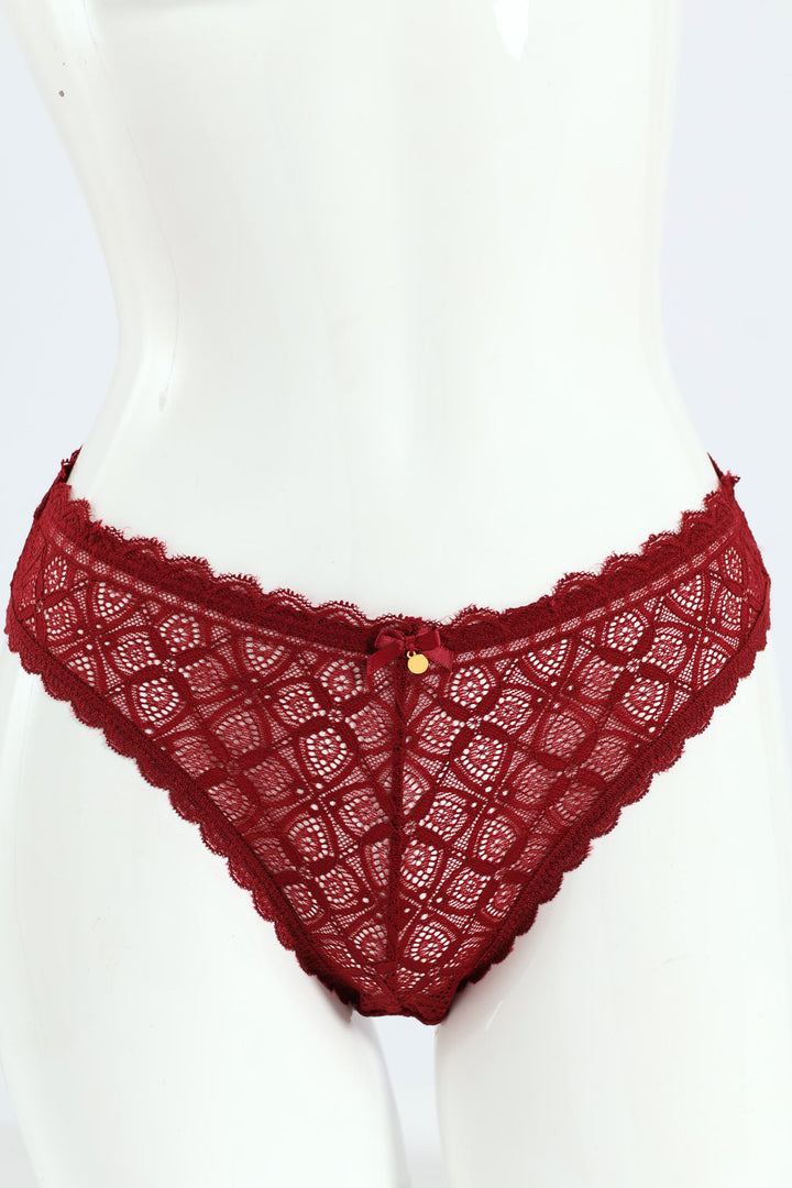 2 Pack Galloon Lace Brazilian Panties