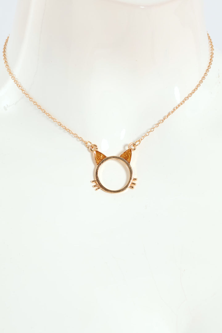 Pre-Girls Whiskers Bff Necklace - Gold/Silver