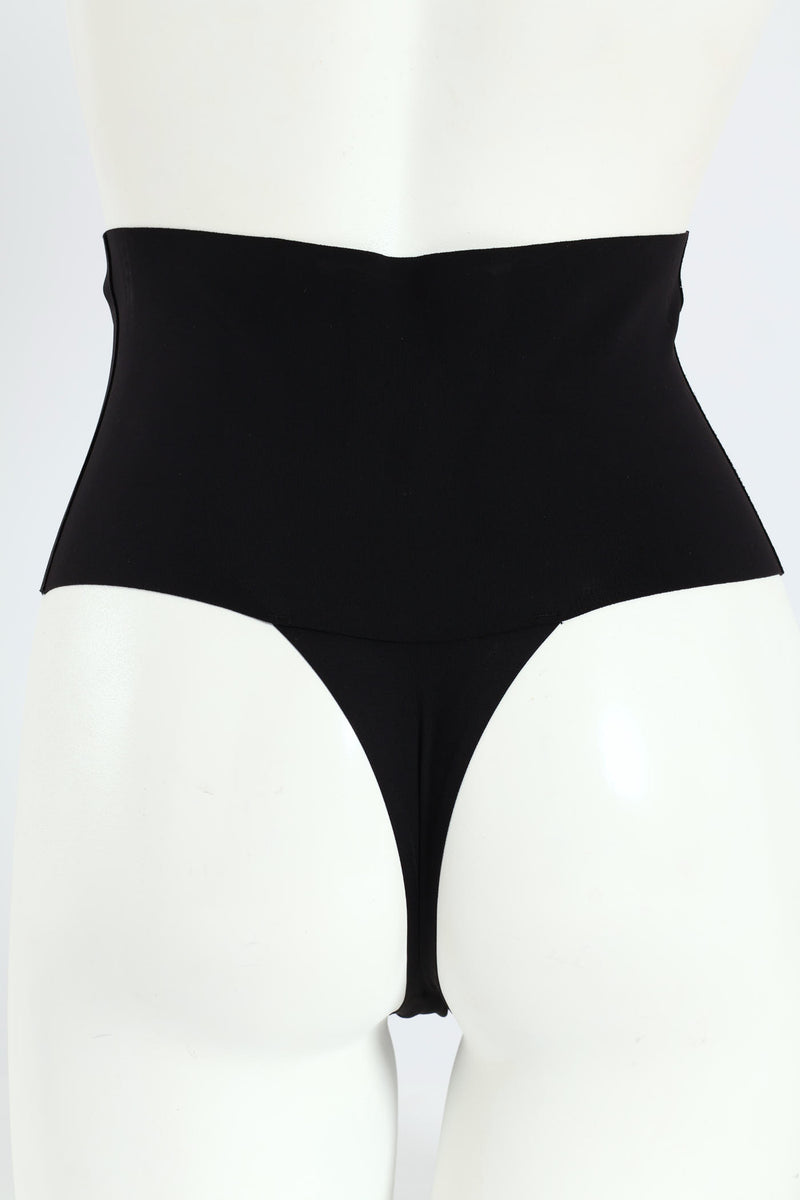 Polyamide Shaper Thong - Black