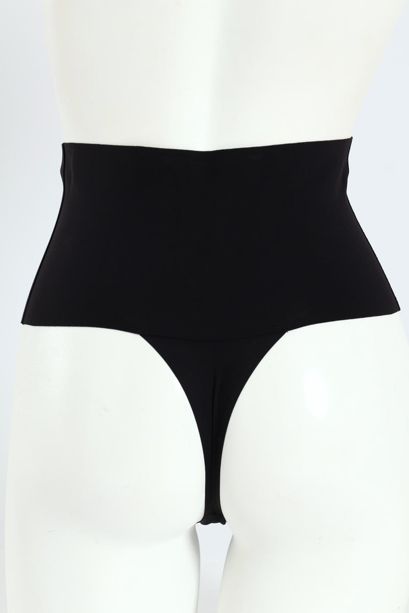 Polyamide Shaper Thong - Black