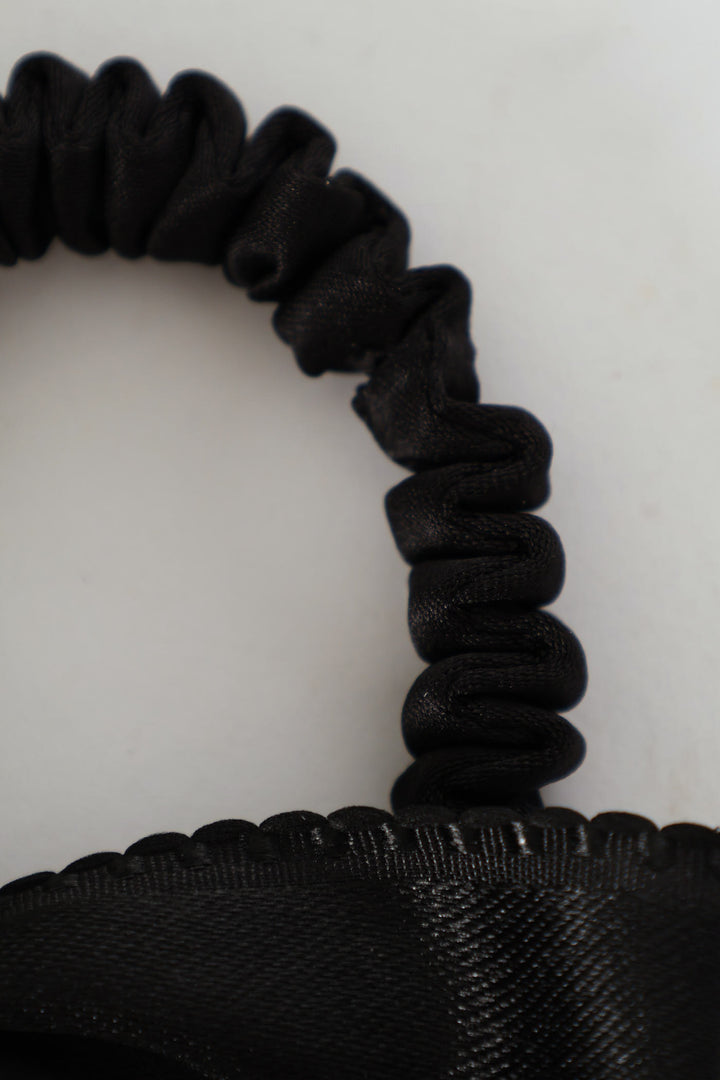 Girls Bow Scrunchie - Black