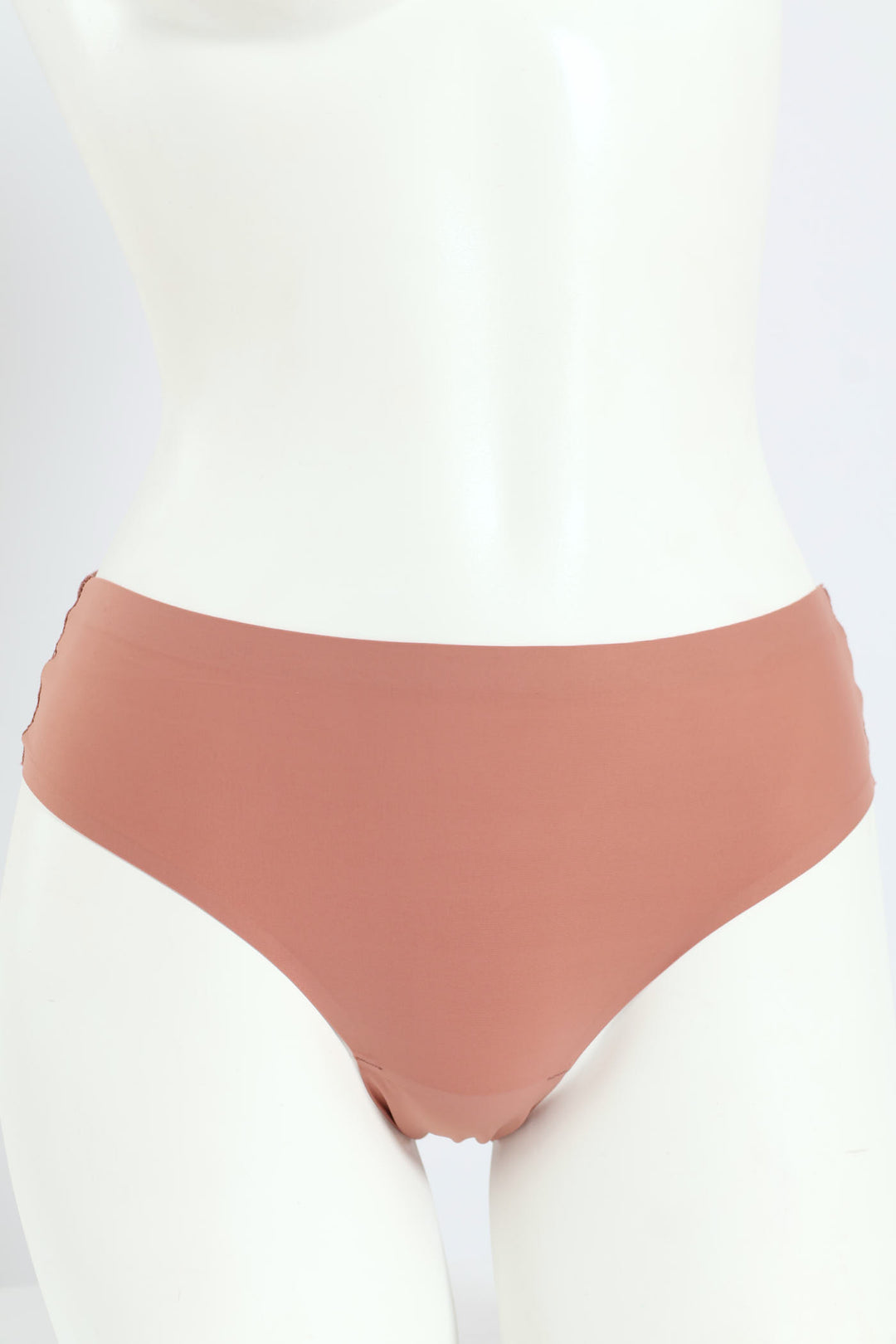3 Pack Bonded Lace Midi Panties - Chocolate/Mocha/Pink