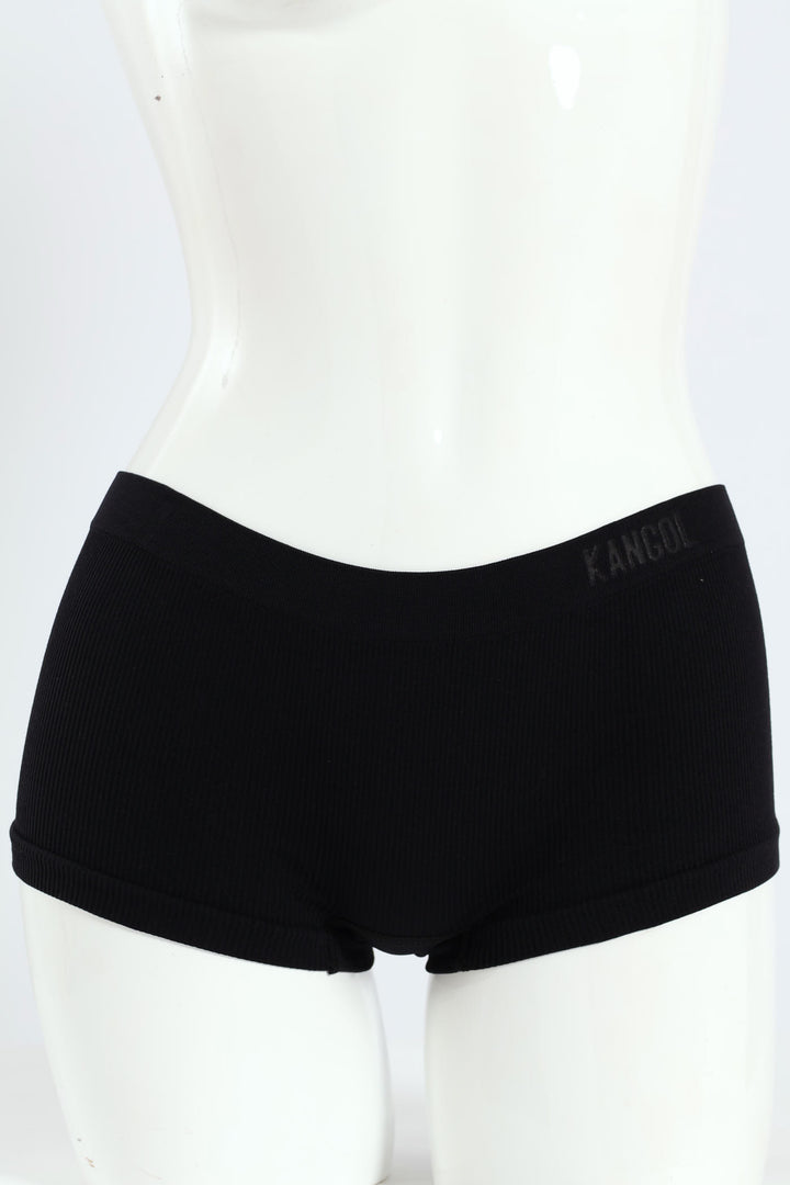 3 Pack Fashion Seamless Boyleg Panties - Teal/Black/Silver