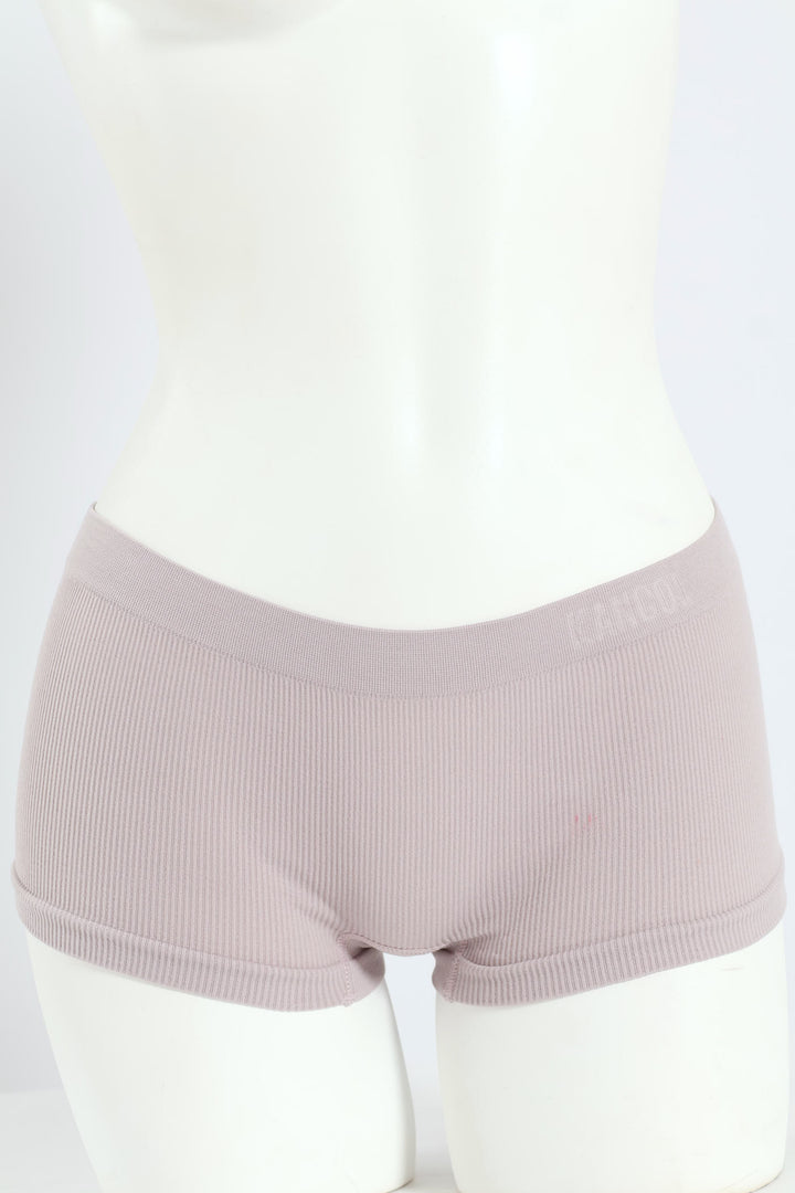 3 Pack Fashion Seamless Boyleg Panties - Teal/Black/Silver