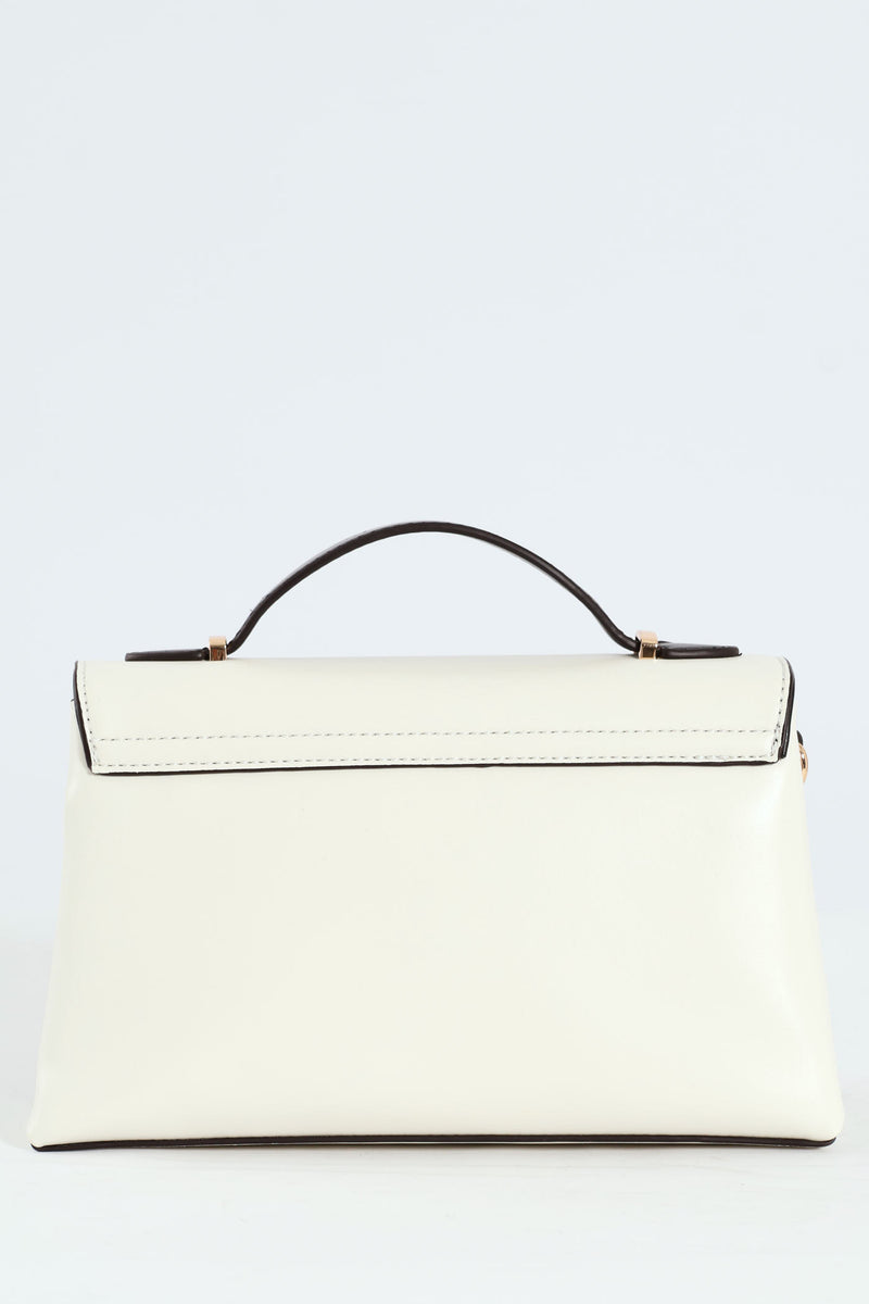 Marlena Top Handle Crossbody Bag - Cream