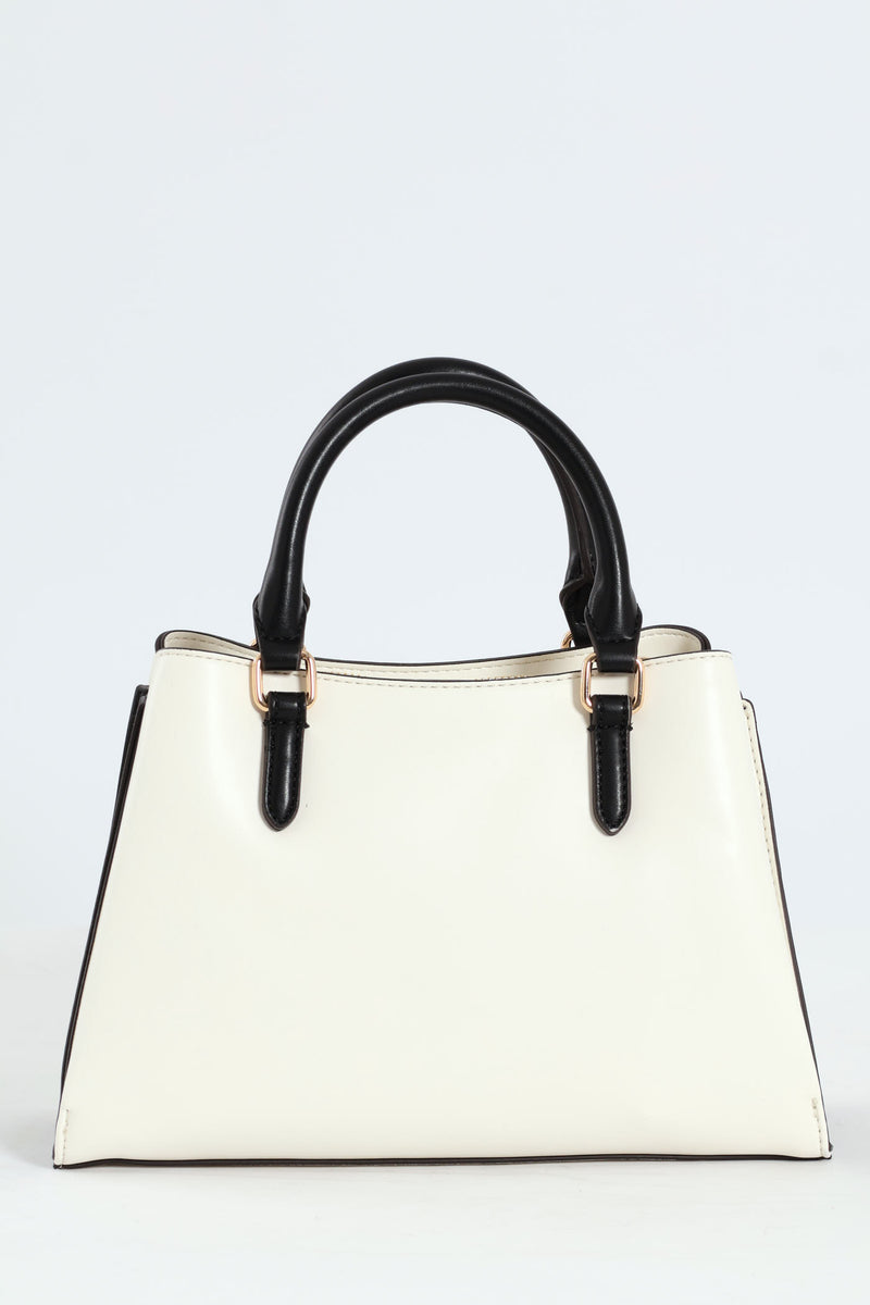 Barger Satchel Bag - Cream
