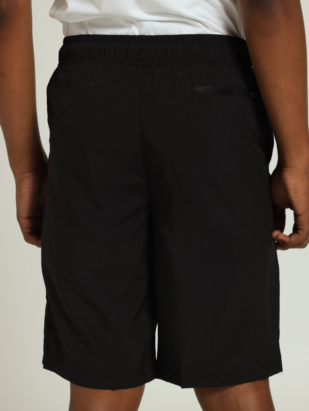 Boys Microfiber Shorts - Black