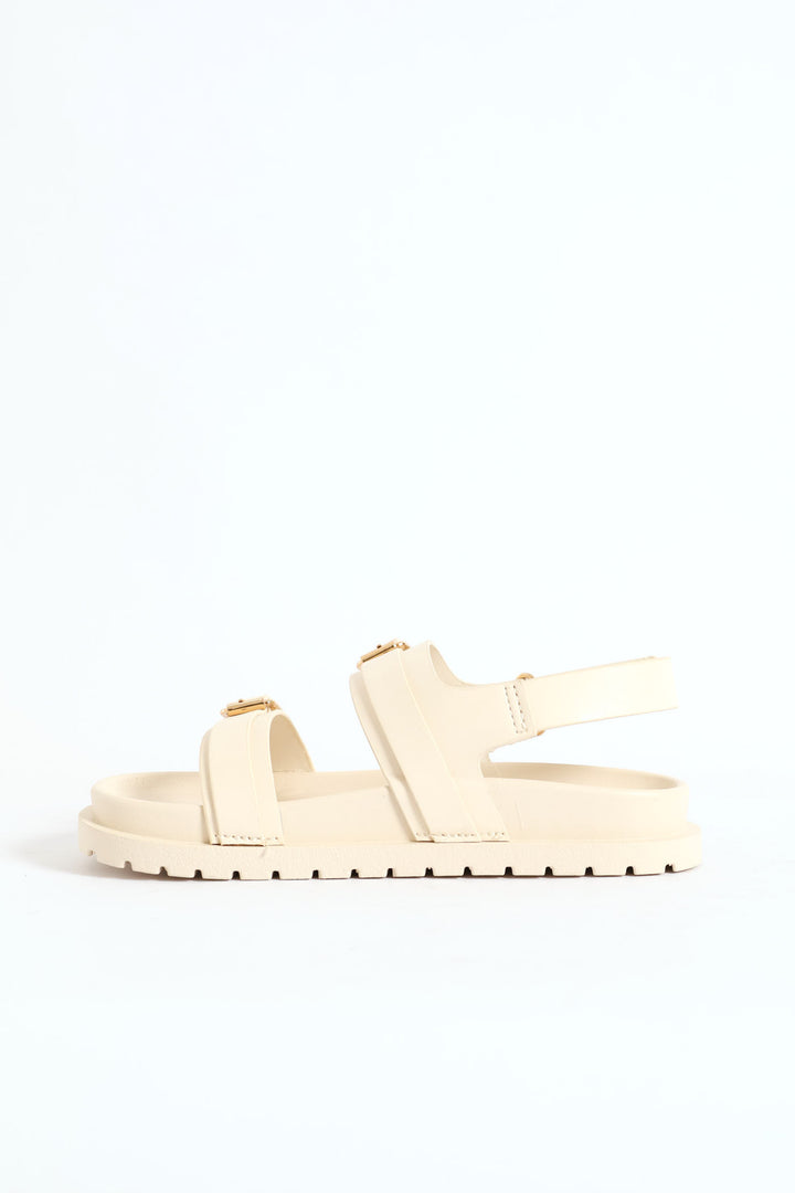 Girls Chunky Sandal - Ecru