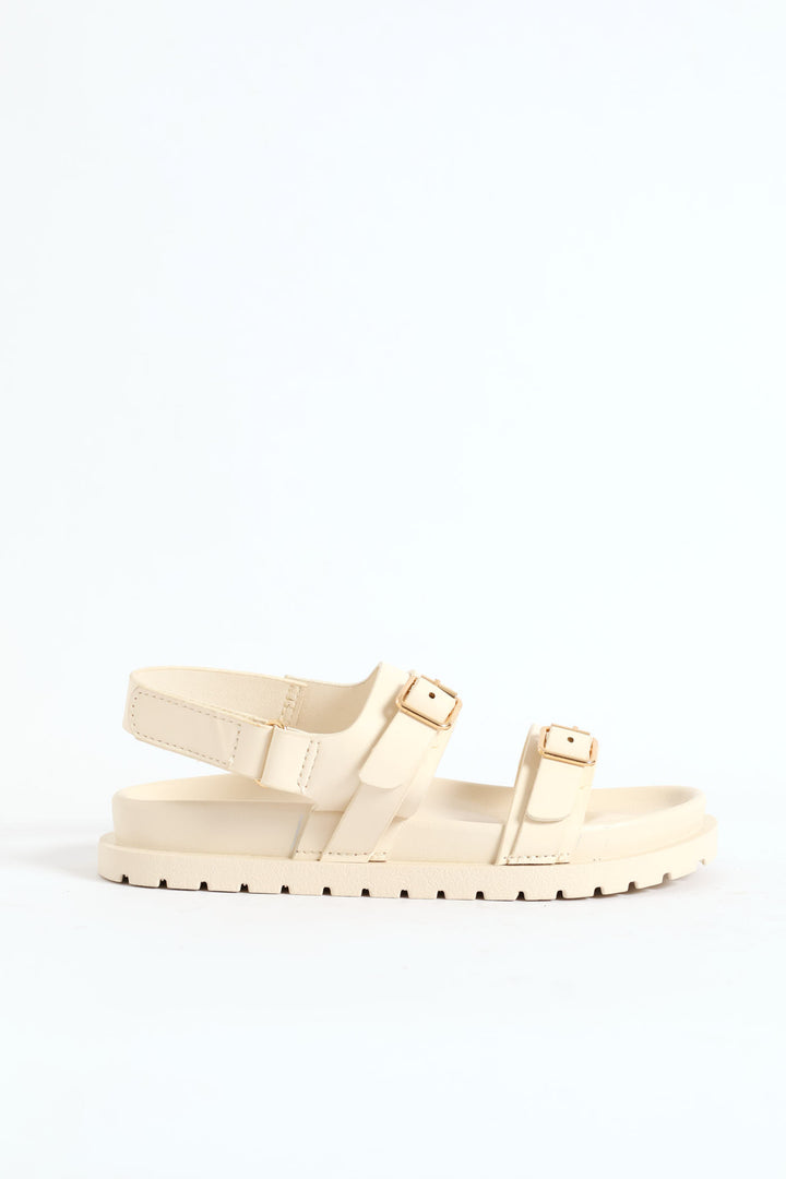 Girls Chunky Sandal - Ecru