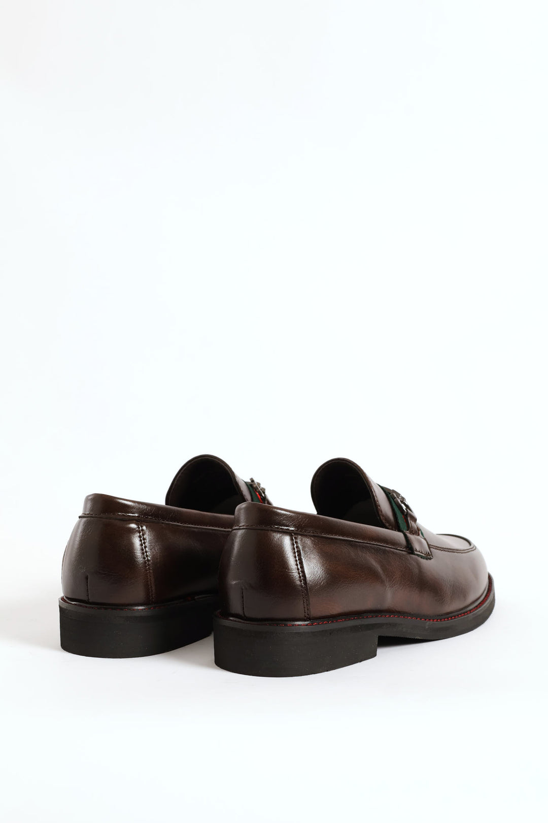 Tape & Trim Upper Detail Slip On Formal Shoe - Chocolate