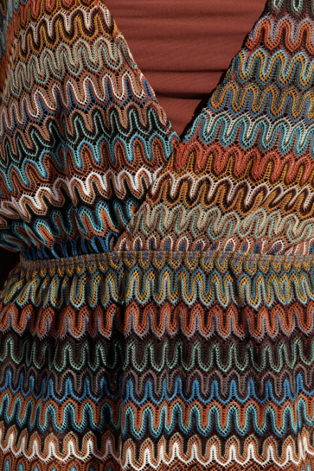 Crochet Mini Kimono - Multi