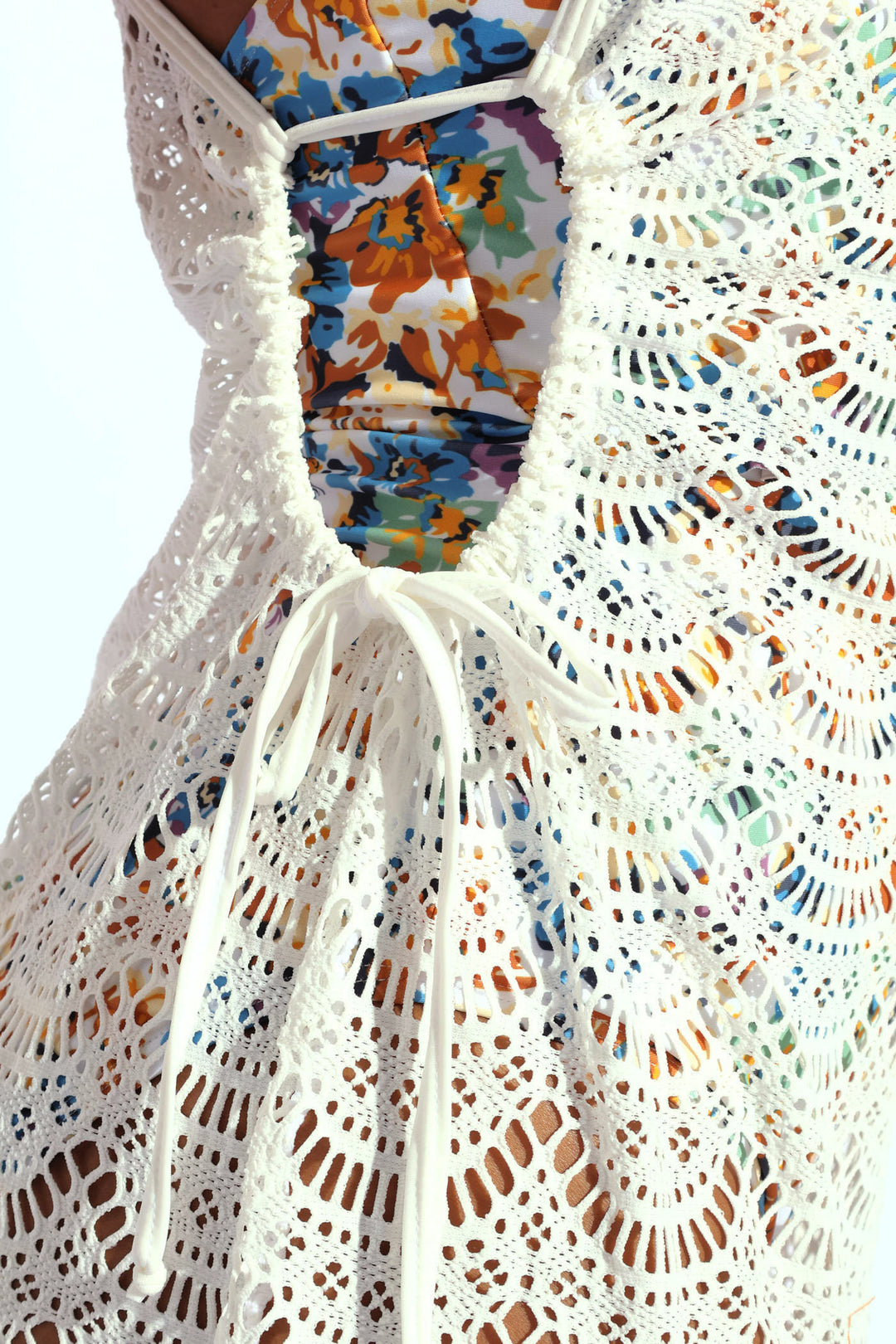 Crochet Maxi Dress - White