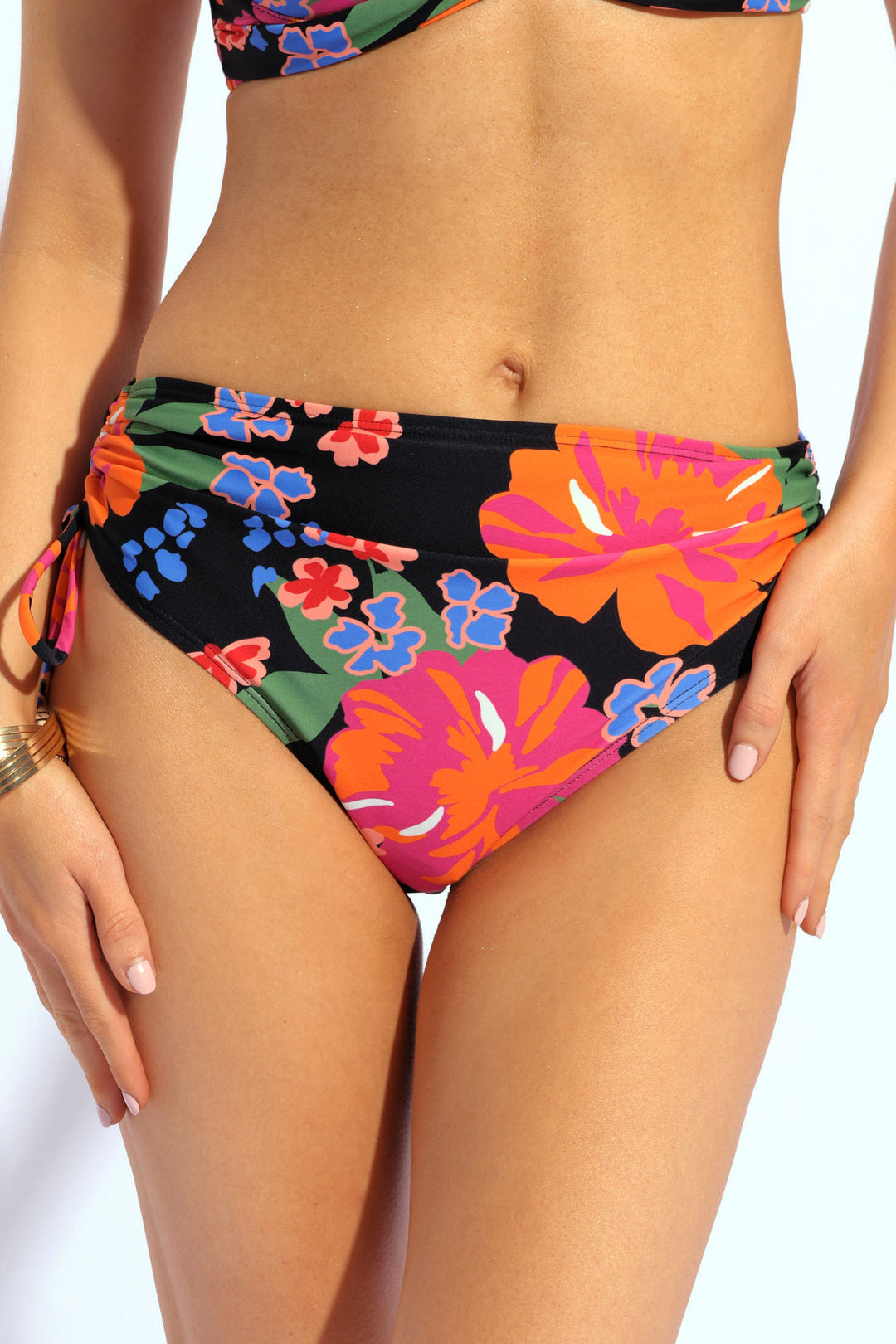 Floral Print Bikini Bottom - Multi
