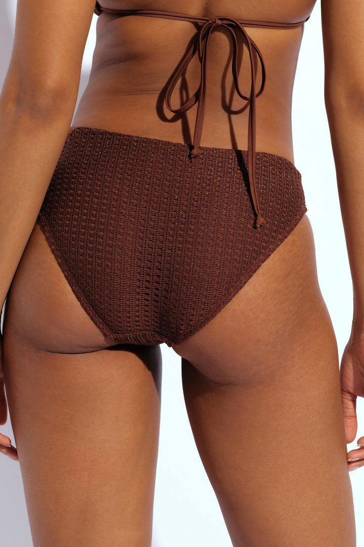 Mesh Bikini Bottom - Chocolate