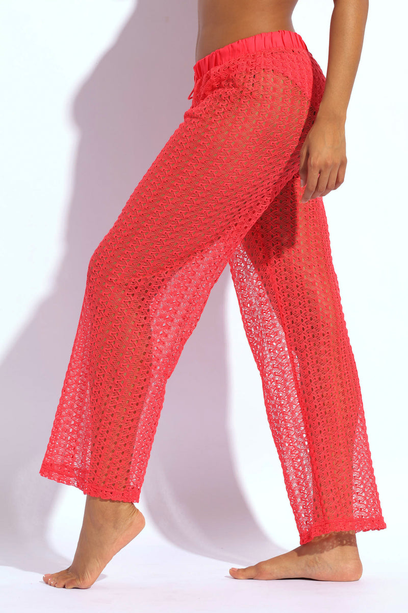 Crochet Pants - Pink