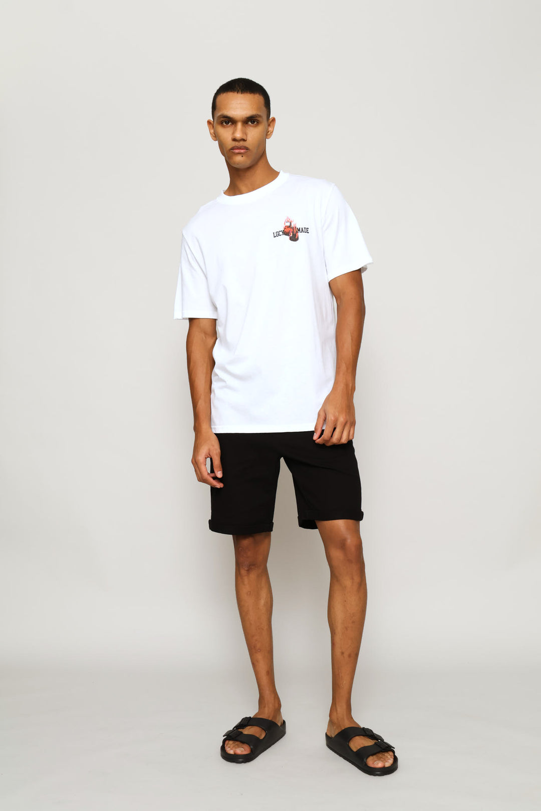 Boxing Front & Back Tee - White