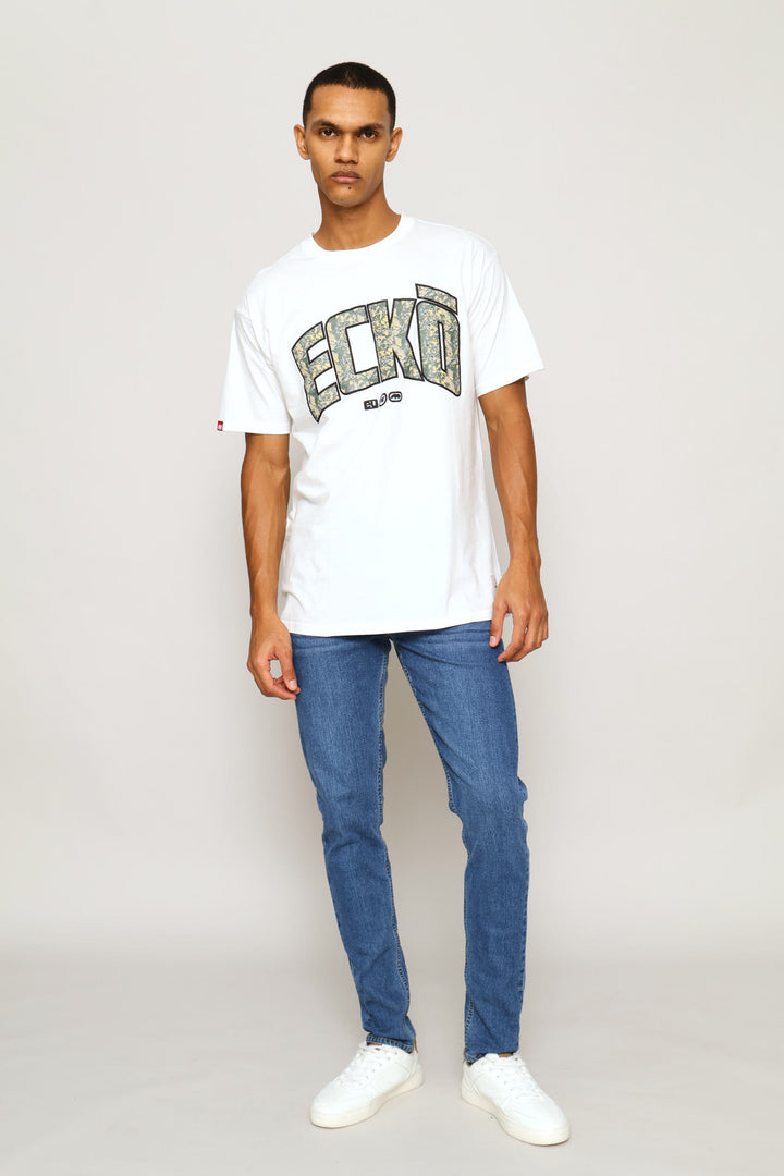 Camo Front & Back Tee - Off White