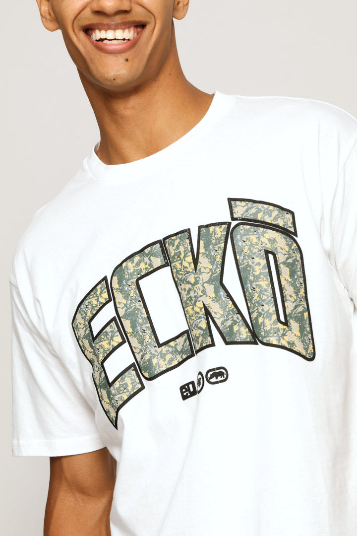 Camo Front & Back Tee - Off White