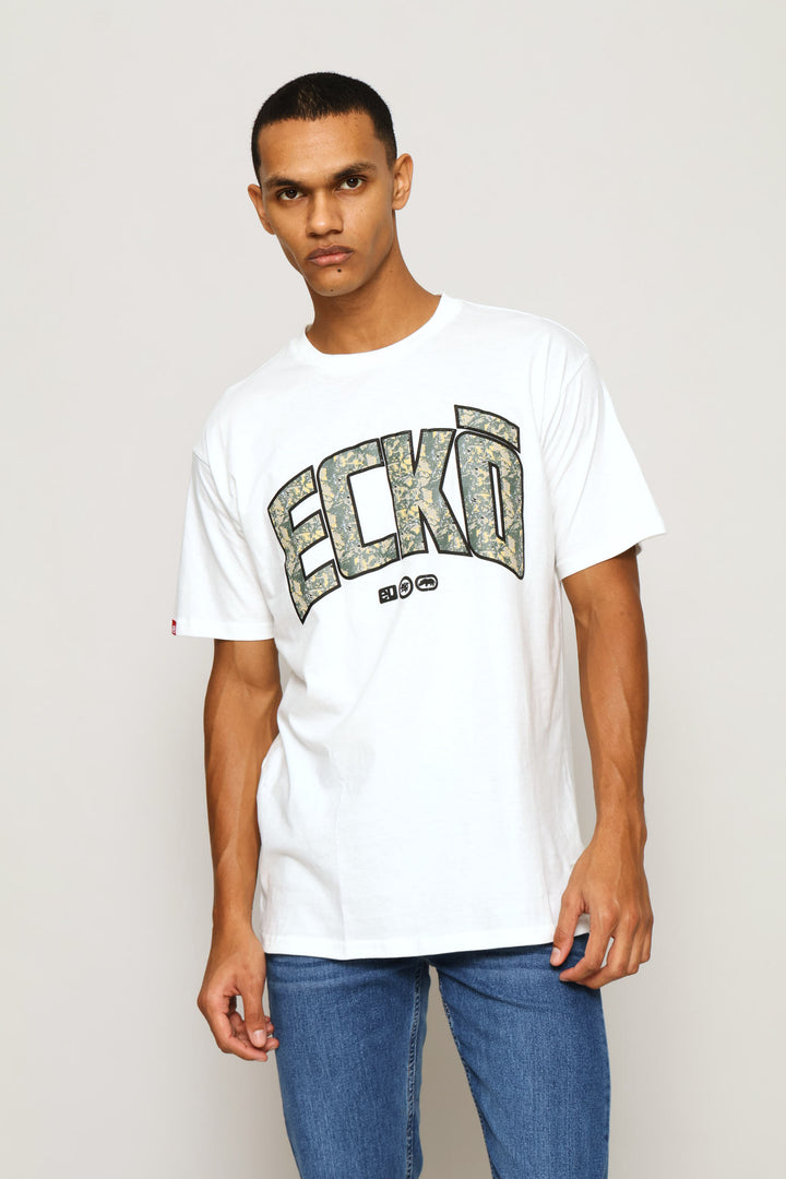 Camo Front & Back Tee - Off White