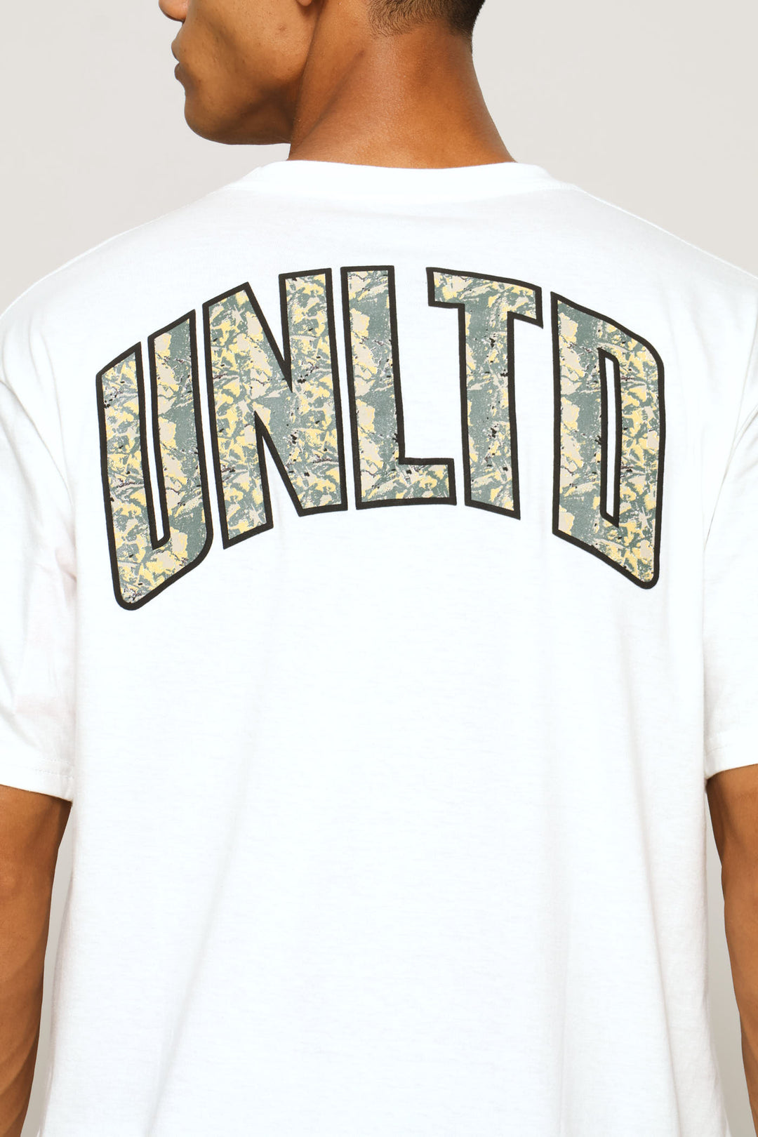Camo Front & Back Tee - Off White