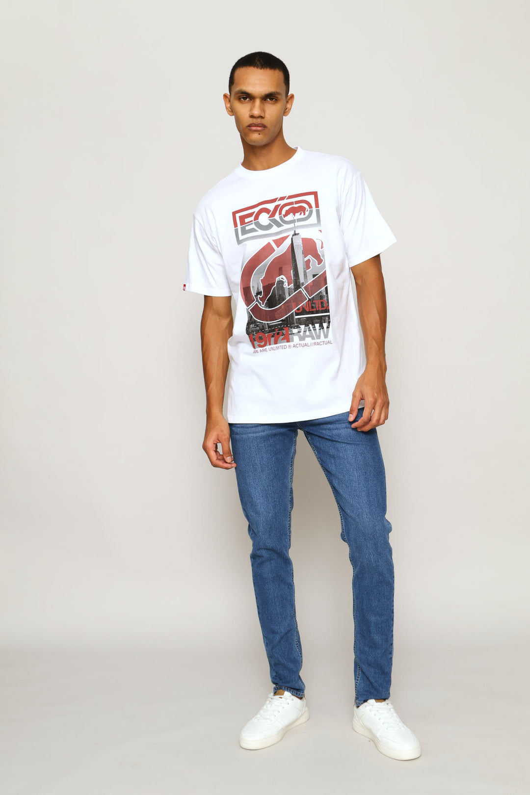 City Print Tee - White
