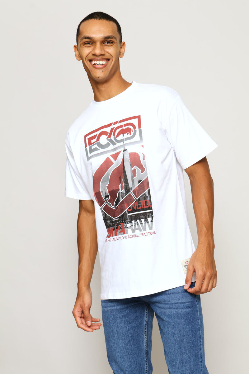 City Print Tee - White