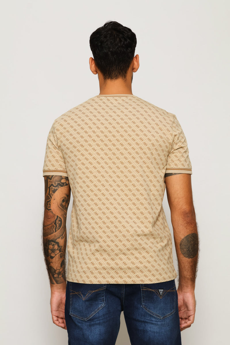 All Over Print Tee - Stone