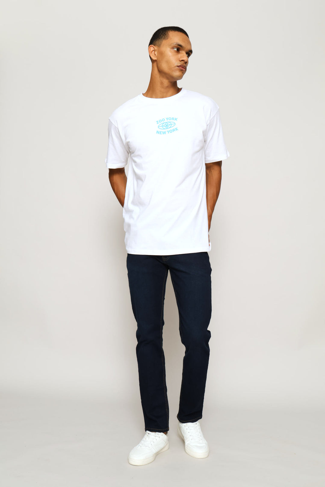 Globe Tee - White