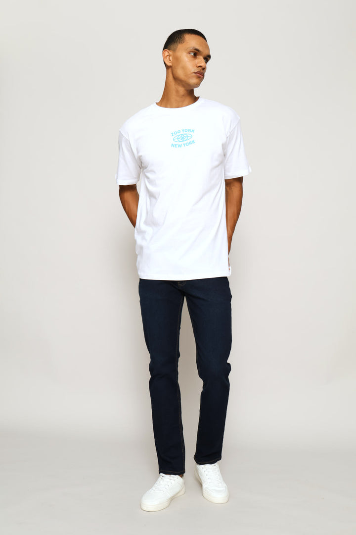 Globe Tee - White