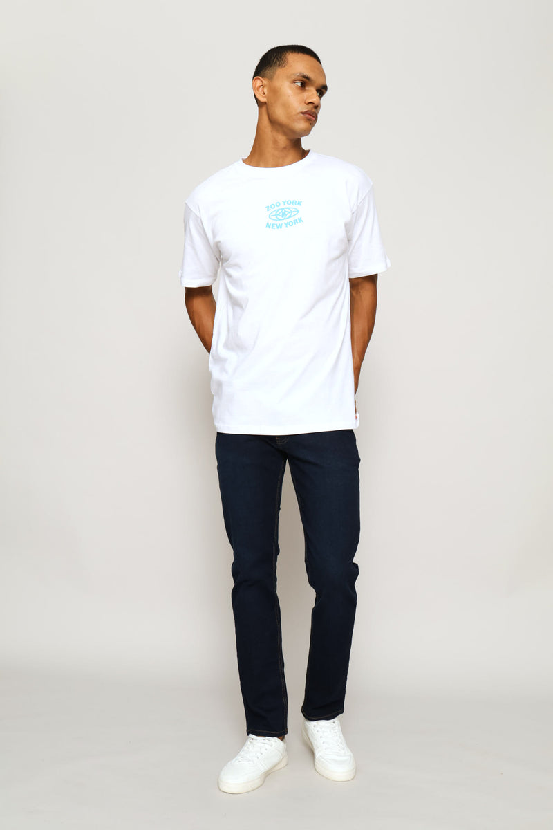 Globe Tee - White