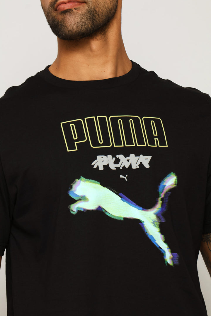 Graphics Cyber Tee - Black