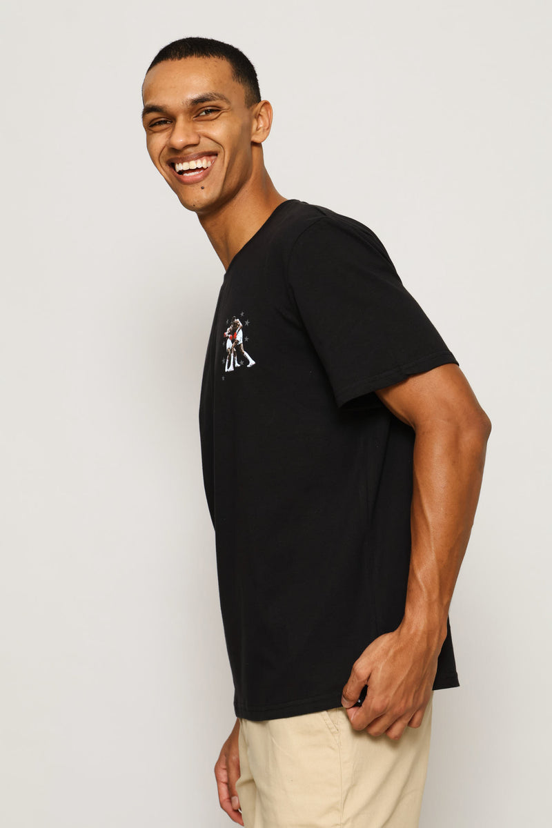 Boxer Print Tee - Black