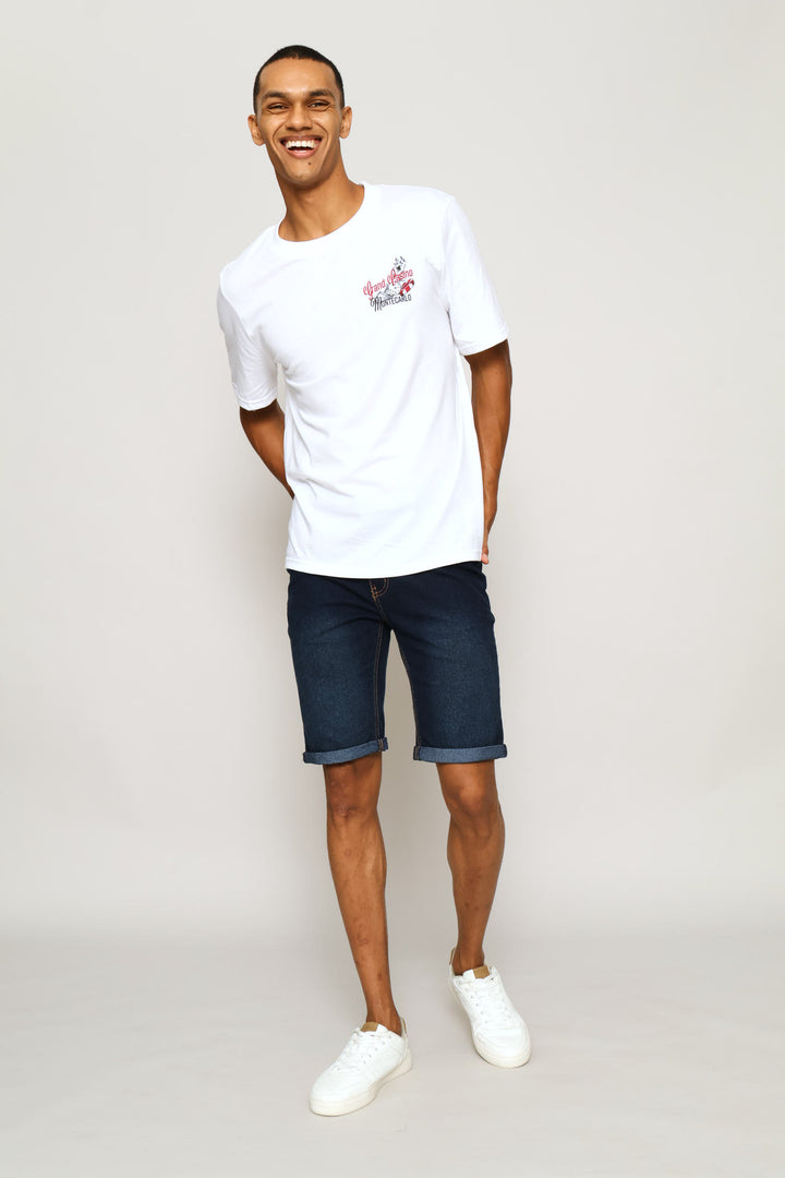 Casino Print Tee - White
