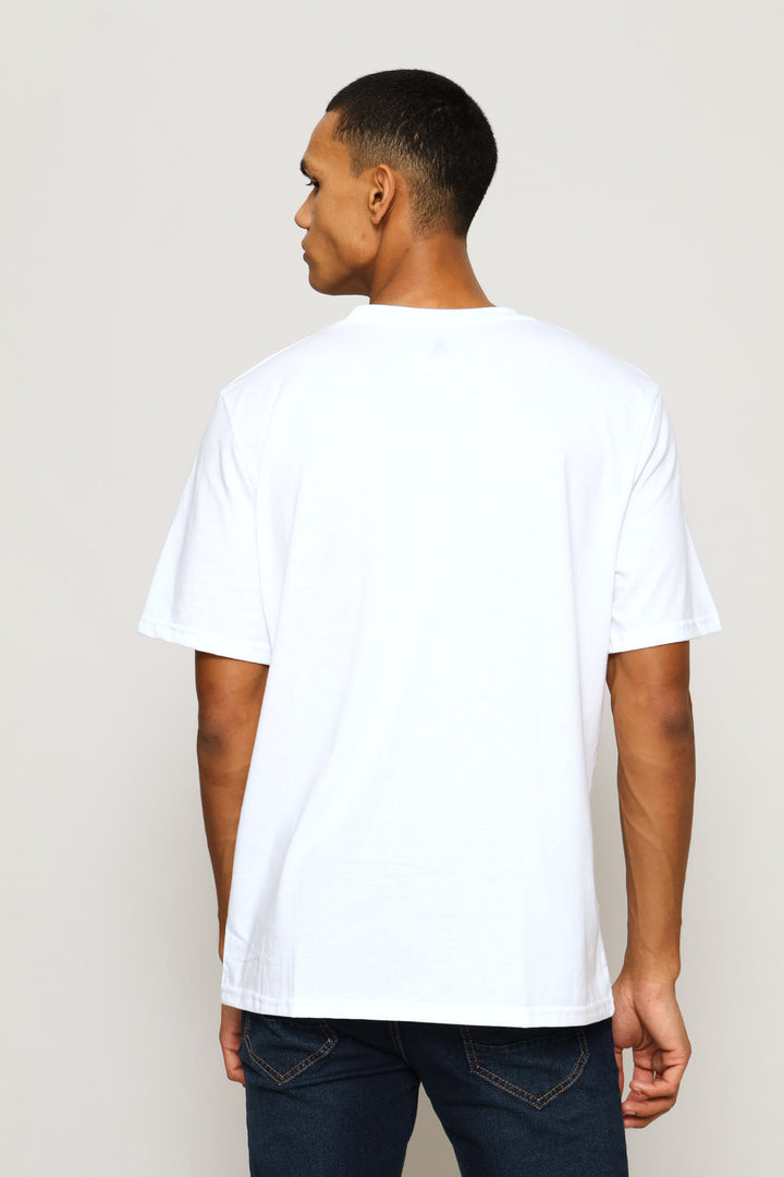 Casino Print Tee - White