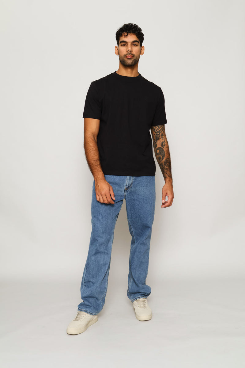 Heavy Weight Crew Neck Tee - Black