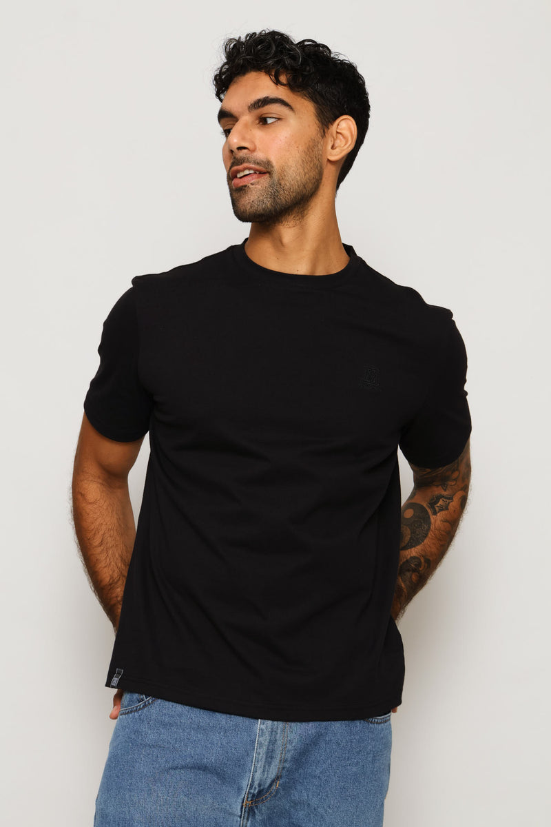 Heavy Weight Crew Neck Tee - Black