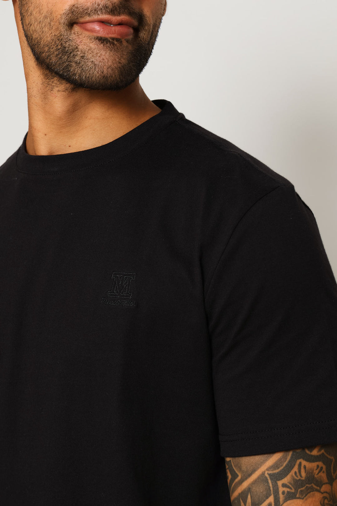 Heavy Weight Crew Neck Tee - Black