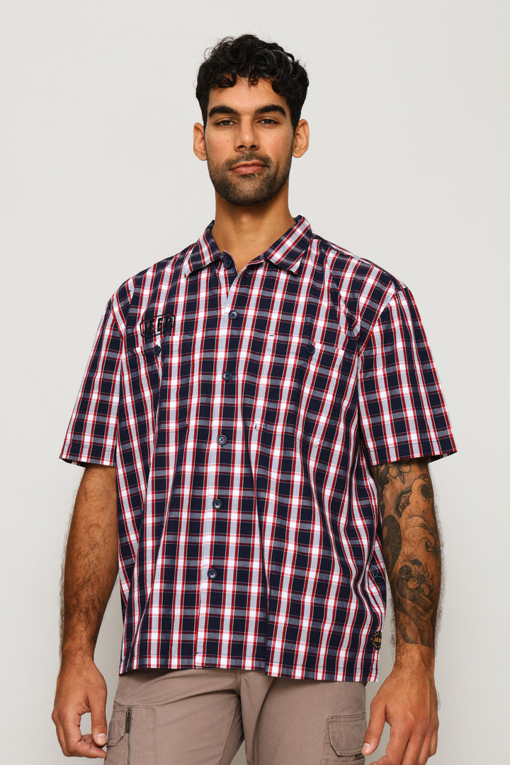Detroit Check Garage Shirt - Red