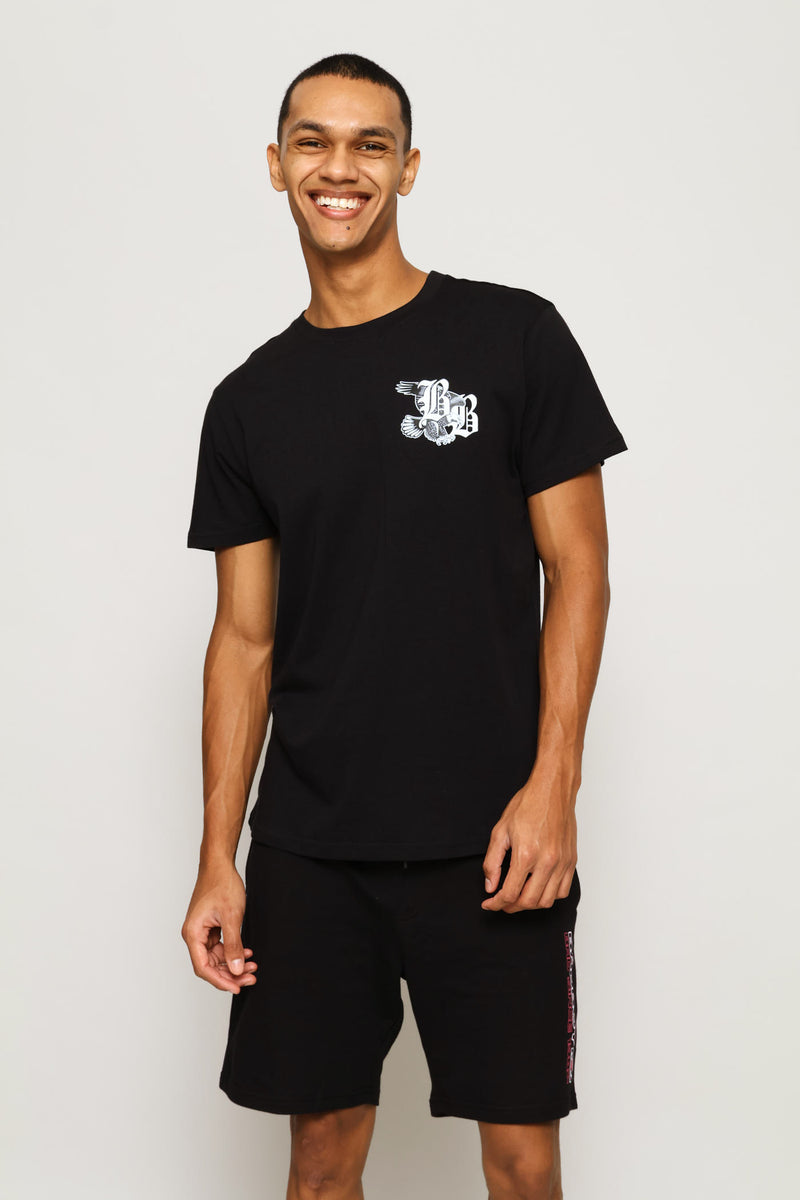 Never Give Up Tee - Black