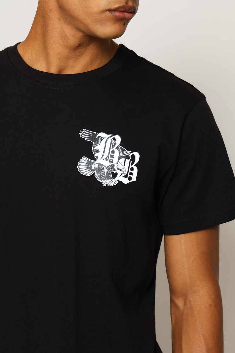 Never Give Up Tee - Black
