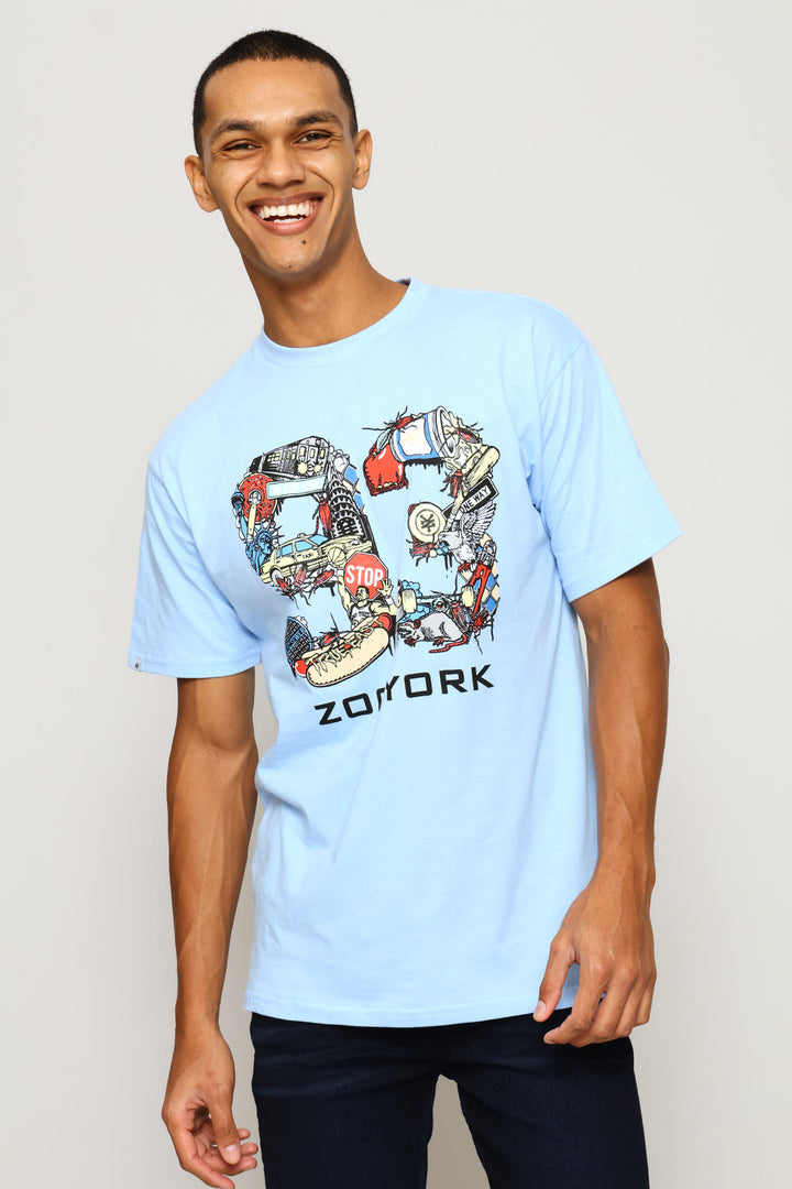 93 Tee - Blue