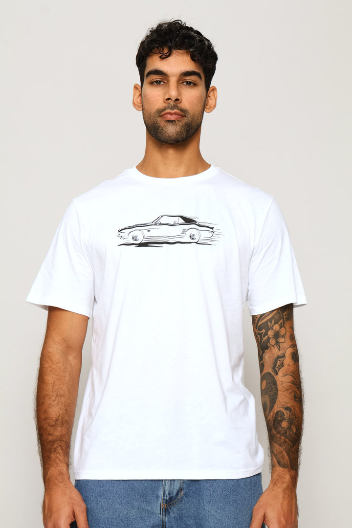 Fairlane Speedster Tee - White