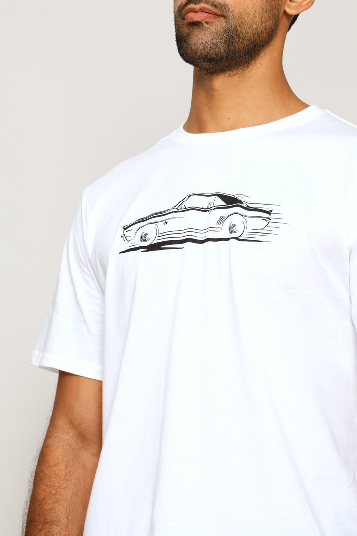 Fairlane Speedster Tee - White